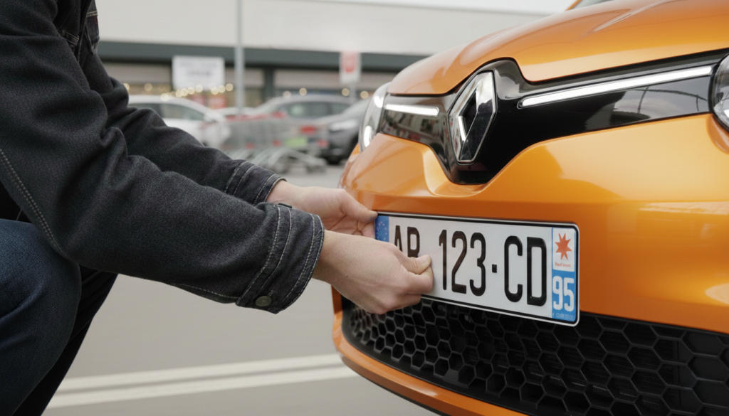 plaque immatriculation